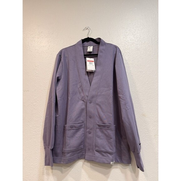 Nike Dri-FIT Standard Issue Golf Cardigan Purple Men's Size Large - Picture 2 of 9